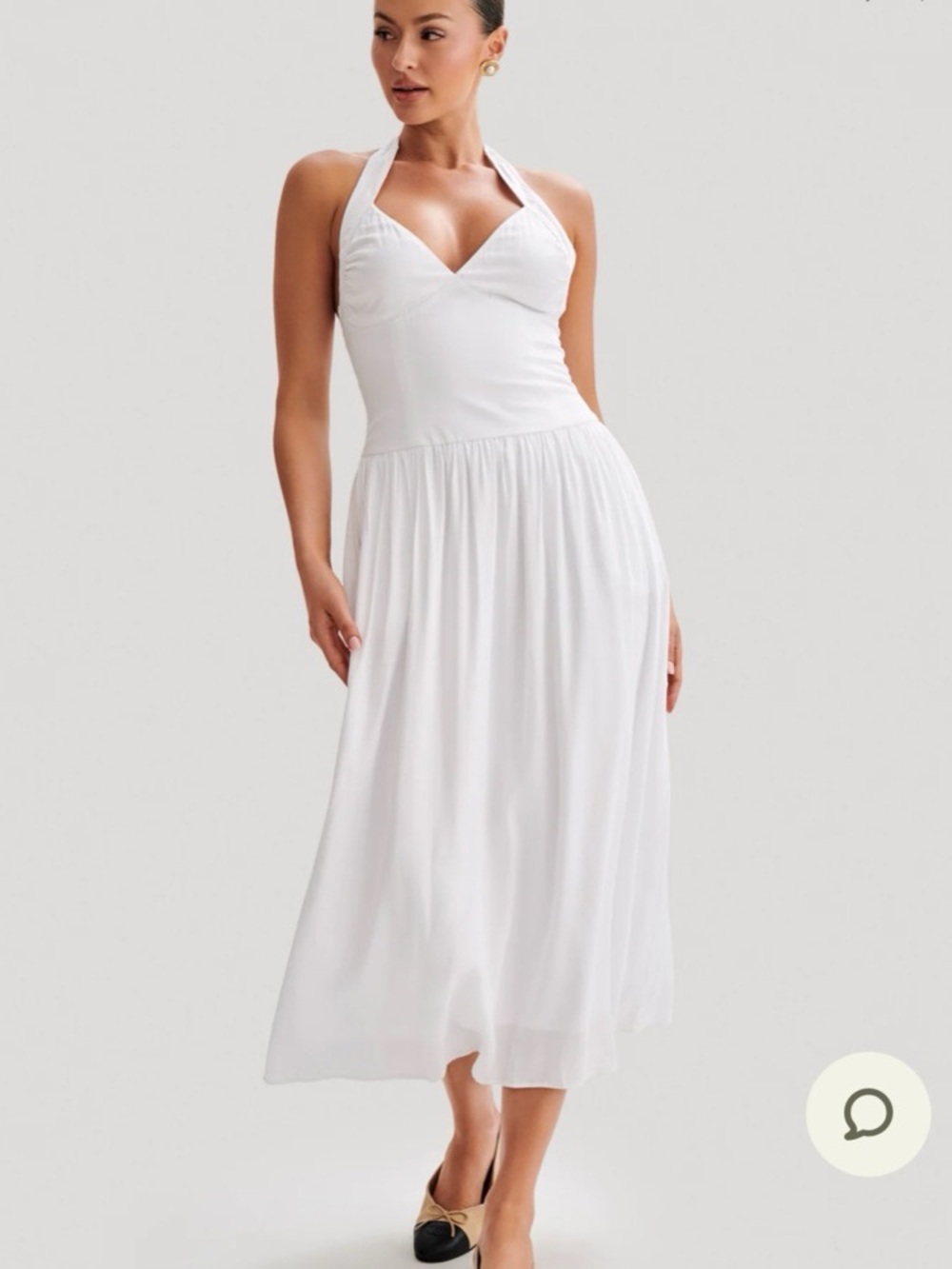 Meshki Harriette Halter Midi Dress